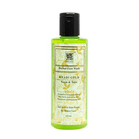 Khadi Gold Neem & Tulsi Herbal Face Wash (210 ml)