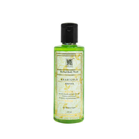 Buy Khadi Gold Aloevera Herbal Body Wash (210 ml) - Purplle