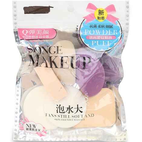 Ministry of Makeup 6 in 1 Professional Multi Shape Sponge Makeup Beauty Blenders colour/shape/size may vary
