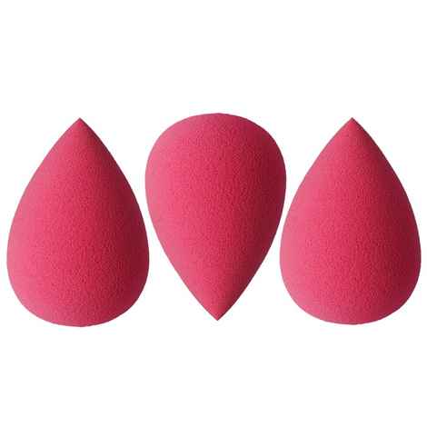 Ministry of Makeup Beauty Blender Sponge (Color & Shape may vary) - Pack of 3