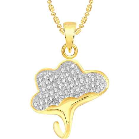 Buy Srikara Alloy Gold Plated CZ / AD Tree Fashion Jewellery Pendant with Chain - SKP2526G - Purplle