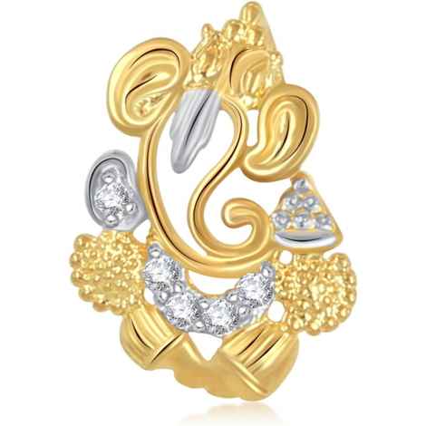 Buy Srikara Alloy Gold Plated CZ / AD Buddhinath Fashion Jewelry Pendant with Chain - SKP1887G - Purplle
