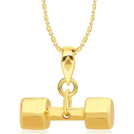 Buy Srikara Alloy Gold Plated CZ / AD Fashion Jewellery Pendant with Chain - SKP2153G - Purplle