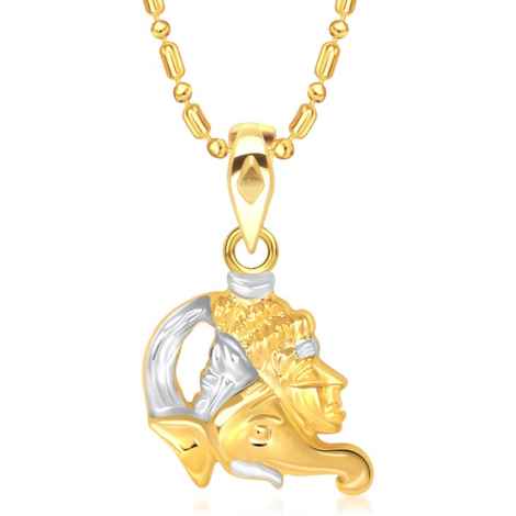 Buy Srikara Alloy Gold Plated CZ/AD Ganesh With Lord Shankar Fashion Jewelry Pendant - SKP1381G - Purplle