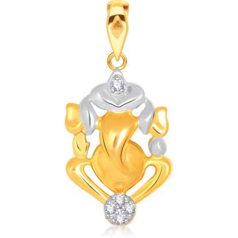 Buy Srikara Alloy Gold Plated CZ/AD Varadvinayak Fashion Jewelry Pendant with Chain - SKP1558G - Purplle