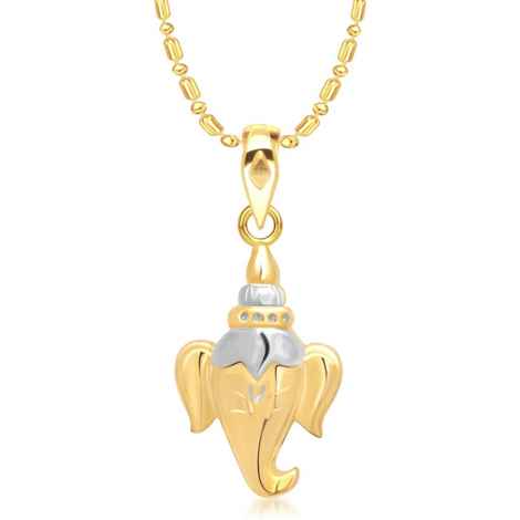 Buy Srikara Alloy Gold Plated CZ / AD Swaroop Fashion Jewellery Pendant with Chain - SKP1365G - Purplle