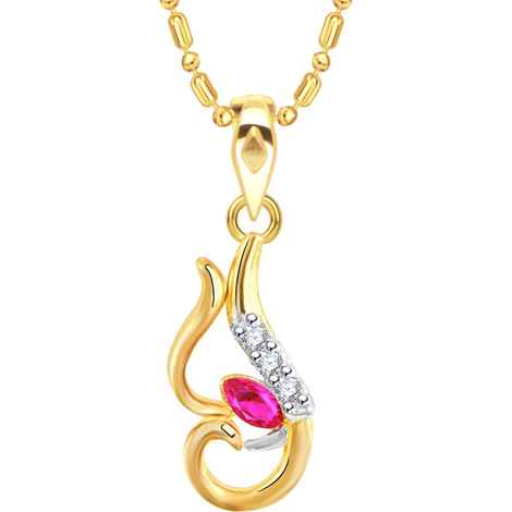 Buy Srikara Alloy Gold Plated CZ Ganesh Initial Letter "Y" Fashion Jewellery Pendant - SKP2260G - Purplle