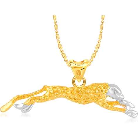 Buy Srikara Alloy Brass Gold Plated CZ / AD Jaguar Design Fashion Jewellery Pendant - SKP3111G - Purplle