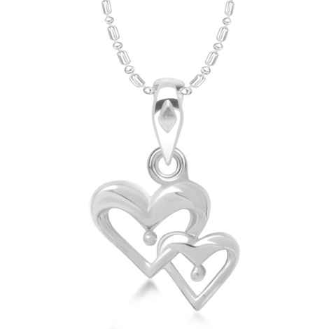 Buy Srikara Alloy Togetherness Forever Heart Shape Fashion Jewellery Pendant Chain - SKP1368R - Purplle