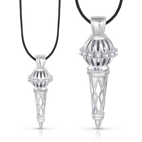 Buy Srikara Alloy Rhodium Plated CZ/AD Bajrangi Bhaijaan Combo Fashion Jewelry Pendant Set - SKP1425R - Purplle