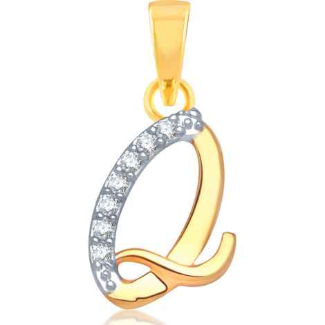 Buy Srikara Alloy Gold Plated CZ / AD Fashion Jewellery Pendant with Chain - SKP1110G - Purplle