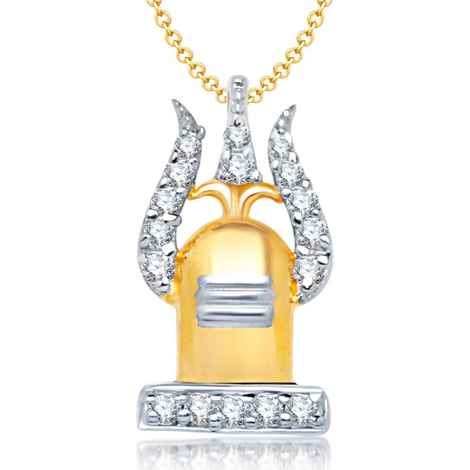 Buy Srikara Alloy Gold Plated CZ / AD Fashion Jewellery Pendant with Chain - SKP1134G - Purplle