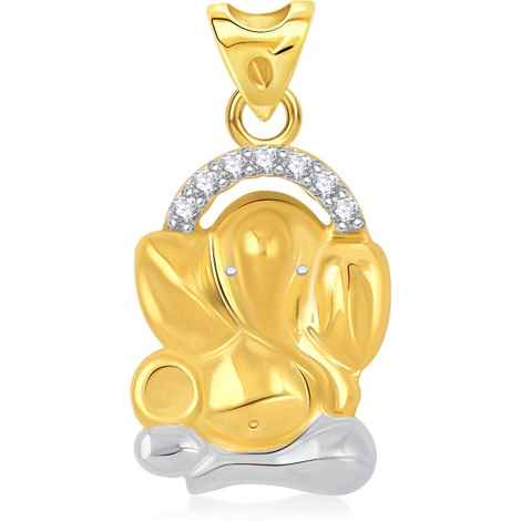 Buy Srikara Alloy Gold Plated CZ / AD Chintamani Fashion Jewelry Pendant with Chain - SKP1610G - Purplle