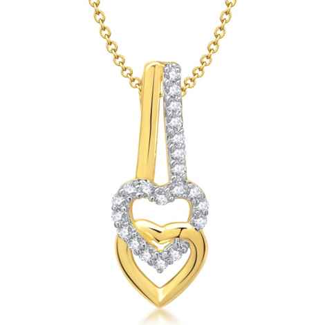 Buy Srikara Alloy Gold Plated CZ Heartfelt Love Heart Shape Fashion Jewelry Pendant - SKP1282G - Purplle