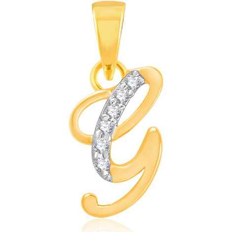 Buy Srikara Alloy Gold Plated CZ / AD Fashion Jewellery Pendant with Chain - SKP1103G - Purplle