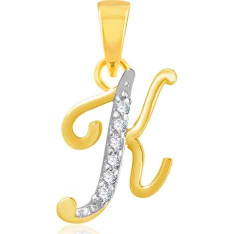 Buy Srikara Alloy Gold Plated CZ / AD Fashion Jewellery Pendant with Chain - SKP1106G - Purplle