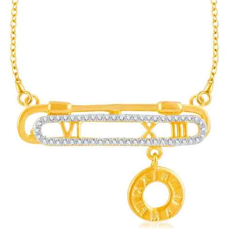 Buy Srikara Brass Alloy Gold Plated CZ/AD Circle of Life Fashion Jewelry Pendant - SKP3245G - Purplle