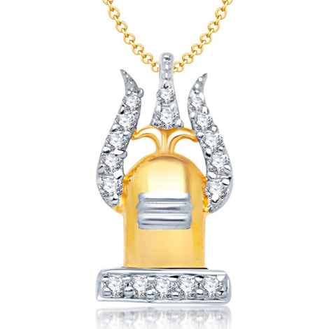 Buy Srikara Alloy Gold Plated CZ / AD Fashion Jewellery Pendant with Chain - SKP1134GA - Purplle