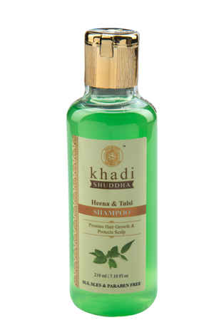 Buy Khadi Shuddha Heena & Tulsi Shampoo (210 ml) - Purplle