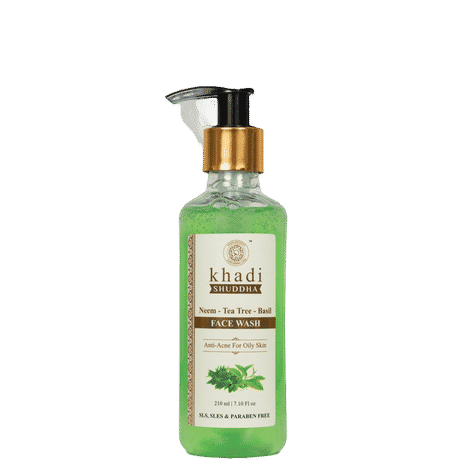 Khadi Shuddha Neem , Tea Tree & Basil Face Wash (210 ml)