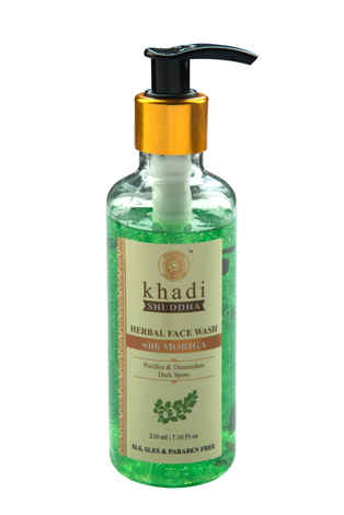 Buy Khadi Shuddha Herbal Face Wash With Moringa (210 ml) - Purplle