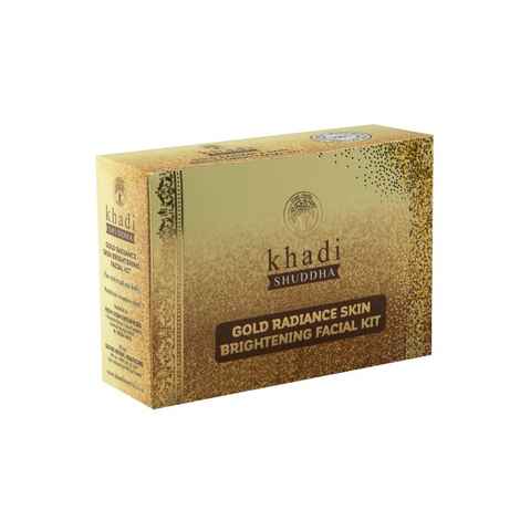 Khadi Shuddha Gold Radiance Skin Brightening Facial Kit (75 g)