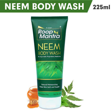 Roop Mantra Body Wash (225 ml) (Neem Body Wash for Men & Women, Parabens Free, Helpful to Prevents Skin Infections, Dryness)