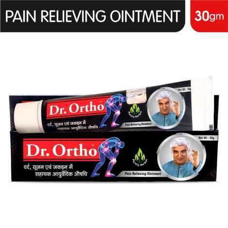 Dr Ortho Pain Relieving Ointment (30 g) (Ayurvedic Medicine, Helpful in Joint Pain, Back Pain, Knee Pain, Leg Pain, Shoulder Pain, Wrist Pain, Neck Pain, Ankle Pain)