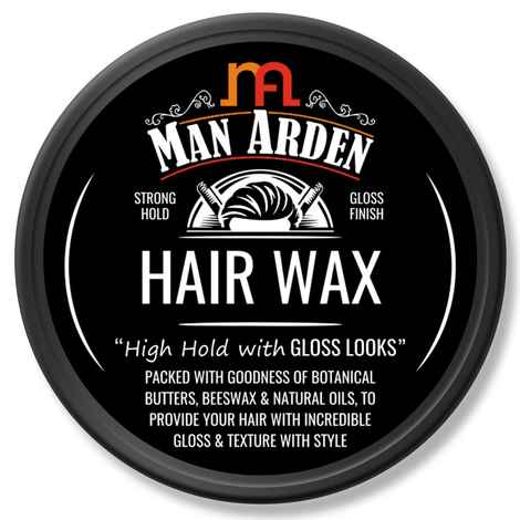 Man Arden Hair Wax Shine - Styling with Strong Hold & Gloss Finish (50 g)