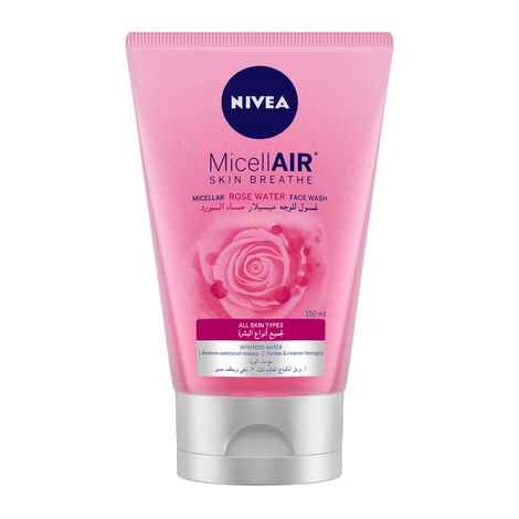 NIVEA Micellar Cleansing Face Wash Skin Breathe Rose MicellAIR 150ml