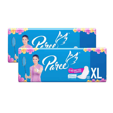 Buy Paree Dry Feel Sanitary pads XL -20 (Pack of 2) - Purplle