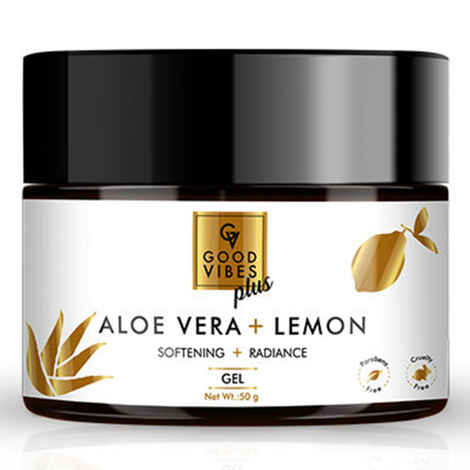 Buy Good Vibes Plus Softening + Radiance Gel - Aloe Vera + Lemon (50 gm) - Purplle
