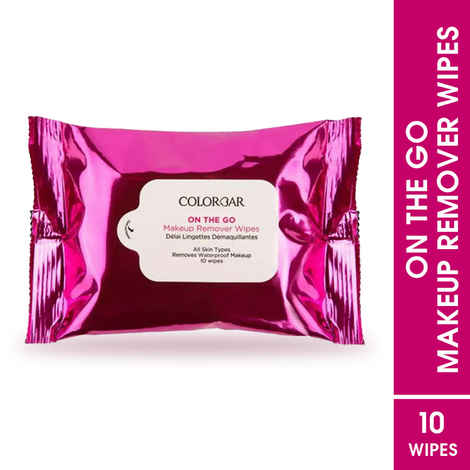 Colorbar On The Go Makeup Remover Wipes, 10 pcs