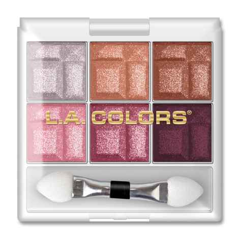 L.A. Colors 6 Color Eyeshadow Palette - Delicate 4 g