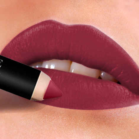 Buy NY Bae Mets Matte Lip Crayon | Satin Texture | Maroon | Enriched with Vitamin E - Infield 39 (2.8 g) - Purplle