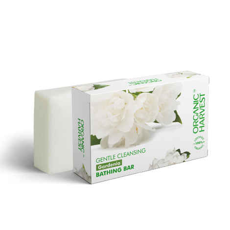 Buy Organic Harvest Gardenia Bathing Bar (125 g) - Purplle