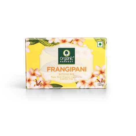 Buy Organic Harvest Frangipani Bathing Bar (125 g) - Purplle
