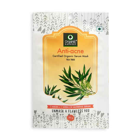 Buy Organic Harvest Anti-Acne Serum Sheet Mask - Tea Tree (20 g) - Purplle