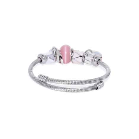 Buy Golden Peacock Pink Cat Shape Bracelet - Purplle