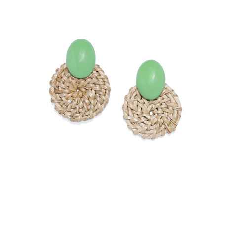 Buy Golden Peacock Cane Round Stud Earring - Purplle