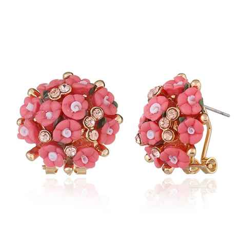 Buy Sukkhi Lavish Flower n Rose Bunch Crystal Alloy Pink Stud Gold Plated Pink Earring for Women - E81059 - Purplle