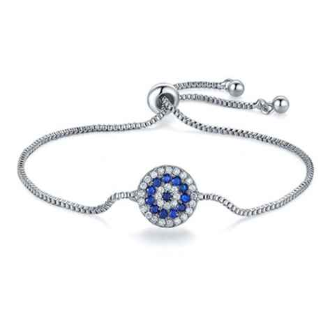 Buy Sukkhi Trendy Adjustable Cubic Zirconia Rhodium Plated Bracelet For Women - BC80835 - Purplle