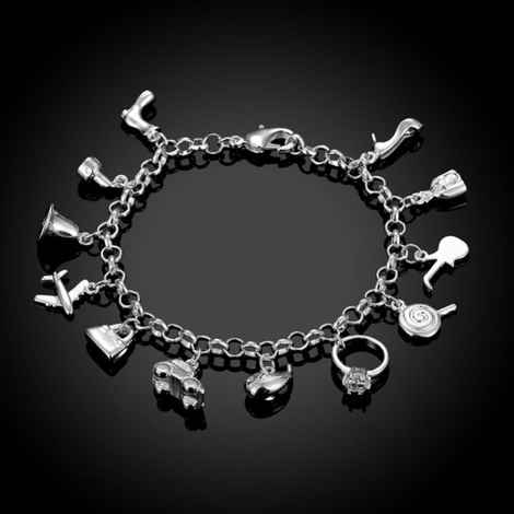 Buy Sukkhi Trendy Crystal Rhodium Plated Bracelet For Women - BC81077 - Purplle