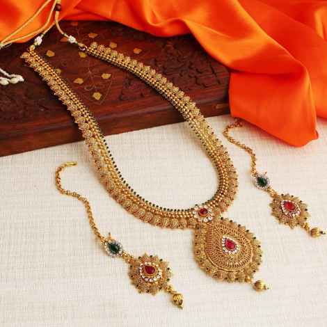 Sukkhi Traditional Jewelleryly Gold Plated Necklace Set For Women - N72431GLDPGA012018