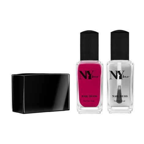 Buy NY Bae Nail Paint Duos, Creme, Maroon - Hot Chocolate Date with Mattifying Top Coat (5 ml + 5 ml) - Purplle