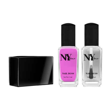 Buy NY Bae Nail Paint Duos, Purple Creme Nail Polish with Mattifying Top Coat - Pancake Date (5 ml + 5 ml) - Purplle