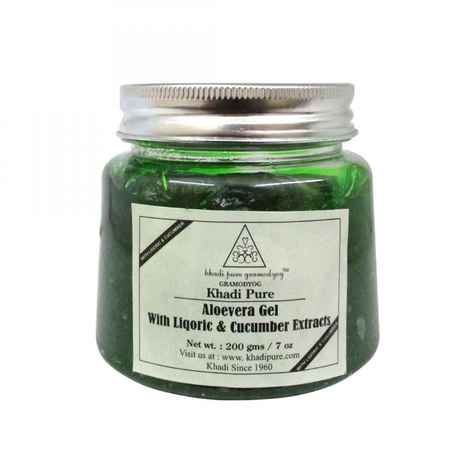 Buy Khadi pure herbal aloevera gel (200 ml) (Green) - Purplle