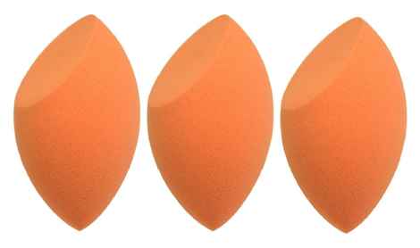 Buy AY Cut Shape Make up Sponge Puff (Colour may Vary) - Pack of 3 Piece - Purplle