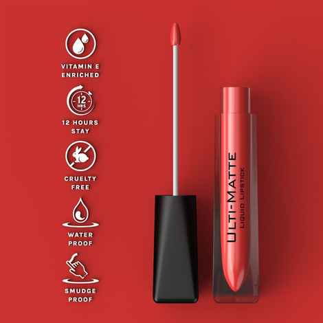Buy Bella Voste I ULTI-MATTE LIQUID LIPSTICK I Cruelty Free I No Bleeding or Feathering I Water Proof & Smudge Proof I Enriched with Vitamin E I Lasts Up to 12 hours I Moisturising with Velvet Matt Finish I SCARLET SHOW (14) - 3.7 ml - Purplle