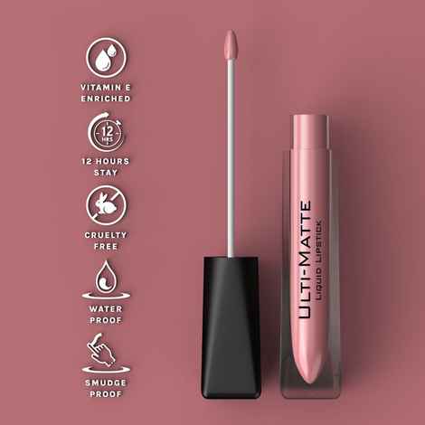 Buy Bella Voste I ULTI-MATTE LIQUID LIPSTICK I Cruelty Free I No Bleeding or Feathering I Water Proof & Smudge Proof I Enriched with Vitamin E I Lasts Up to 12 hours I Moisturising with Velvet Matt Finish I QUIRKY BROWN (18) - 3.7 ml - Purplle